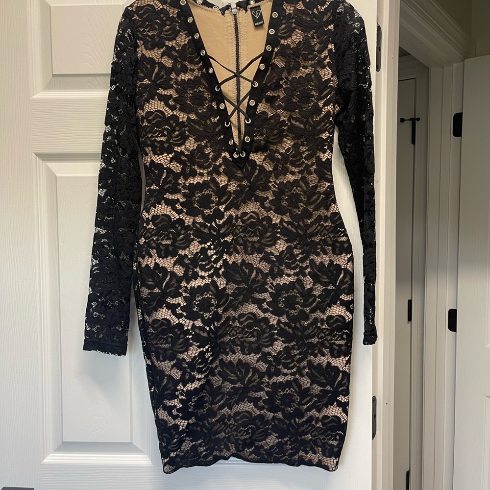 Windsor Black Bodycon Lace Dress Size Small